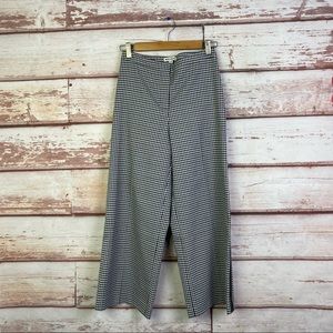 WHISTLES Wide leg Check Trousers